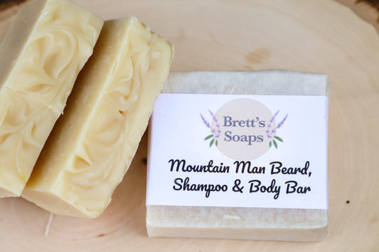 Mountain Man Beard, Shampoo & Body Bar
